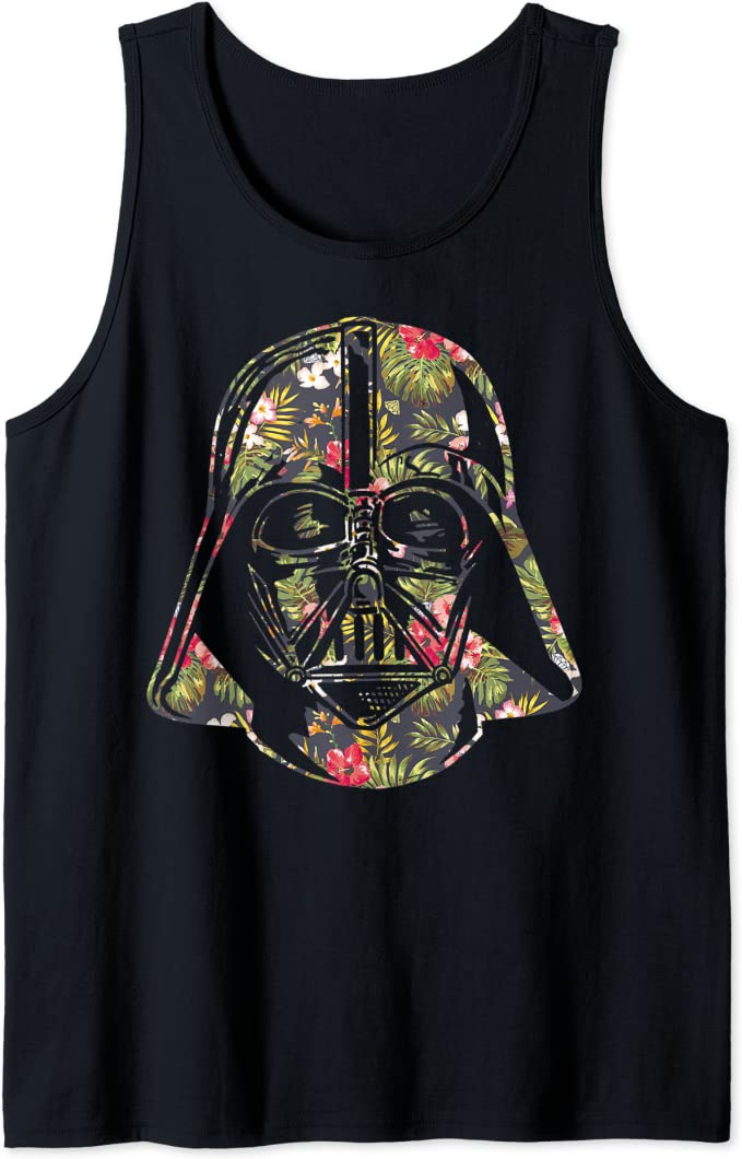 Star Wars Darth Vader Tropical Helmet Fill Tank Top