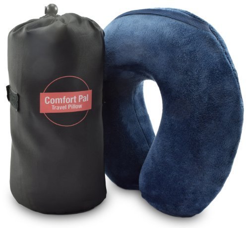 The New Comfort Pal Travel Neck Pillow - 60 Off Today -The Best Travel Pillow For Airplane Bus Train Car or Home Use - Memory Foam Neck Pillow Includes Microfiber Pillowcase and Bag - Neck Pillow for Travel MOLDS To Your Body - 5 Year Guarantee