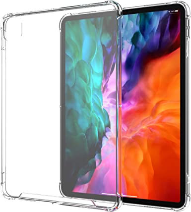 Luvvitt iPad Pro 11 Case 2020 Clear View with Shockproof Drop Protection Slim Hybrid TPU Gel Bumper and Hard PC Scratch Resistant Back Cover for Apple