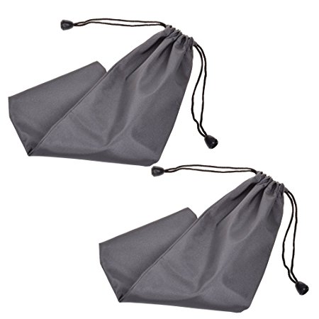 BCP 2pcs (10.5"x4" )Gray Multifunction Waterproof Gopro/stake Storage Bag/pouch