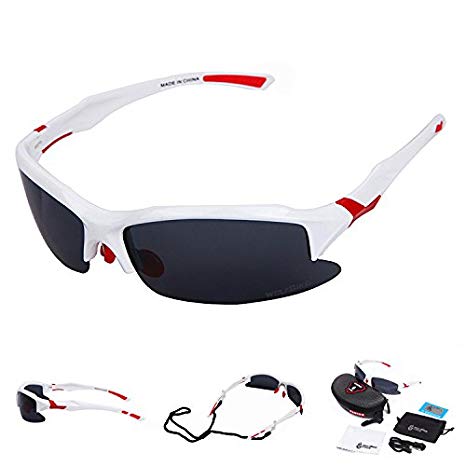 Wolfbike POLARIZE Sports Cycling Sunglasses for Men Women Cycling Riding Running Glasses