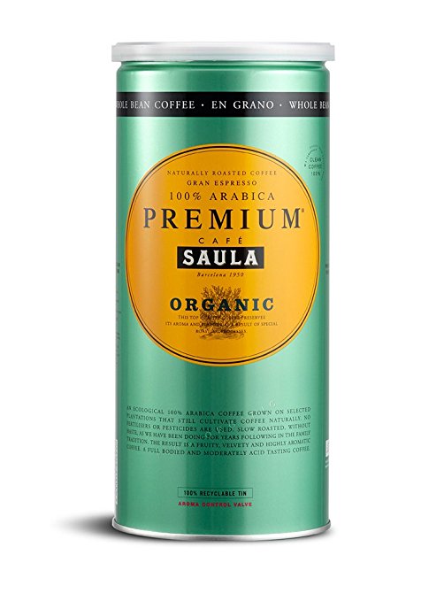 Premium Organic Coffee Beans - 100% Arabica Spanish Espresso Blend from Award Winning Café Saula 500g
