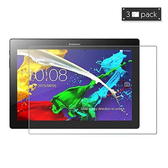 FanTEK Lenovo Tab 2 A10 A10-70 10-Inch Tablet Screen Protector - 3 Pack Matte Finish Anti-Glare Anti-Fingerprint Anti-Gloss Cover Shield