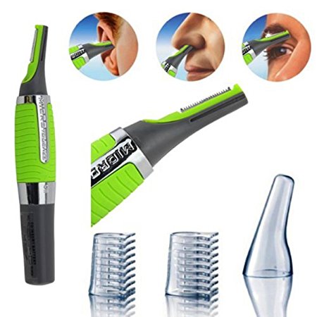 DISCOBALL - Nose Ear Hair Trimmer - Sideburns Neck Hair and Eyebrow Small Trimmer Clipper (Use Battery - Not Included)