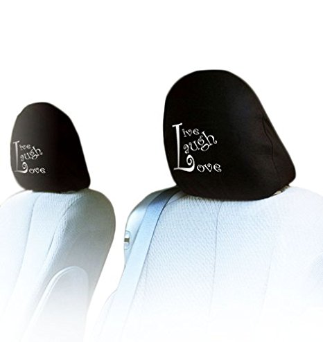 New Interchangeable Car Seat Headrest Covers Universal Fit for Cars Vans Trucks-Sold by a Pairs (Live)