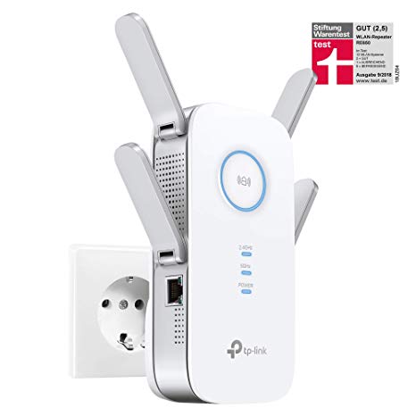 TP-Link RE650 v1. 0, AC2600 Wi-Fi Range Extender