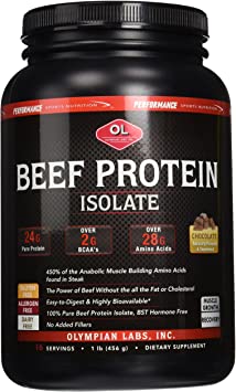 Olympian Labs Beef Protein Isolate Chocolate 1 lb