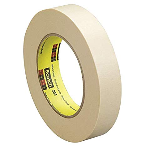 3M General Purpose Masking Tape 234, Tan, 24 mm x 55 m, 5.9 mil, 36 per case