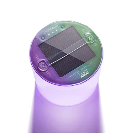 MPOWERD Luci Color - Multi-Color Inflatable Solar Light, Sparkle Finish