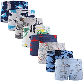 Taxzode Boys Boxer Briefs Shorts Cotton Baby Toddler Underwear for Kids Boy 6/8 Pack