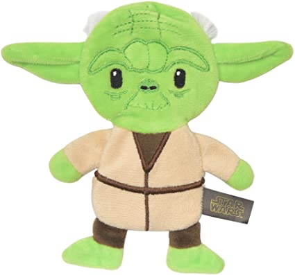 Star Wars Plush Yoda Figure Dog Toy | Soft Squeaky Dog Toy