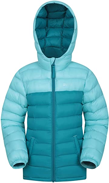 Mountain Warehouse Seasons Padded Kids Jacket - Water Resistant & Lightweight Insulated Rain Coat for Boys & Girls - Great for Autumn, Winter, School or Travelling