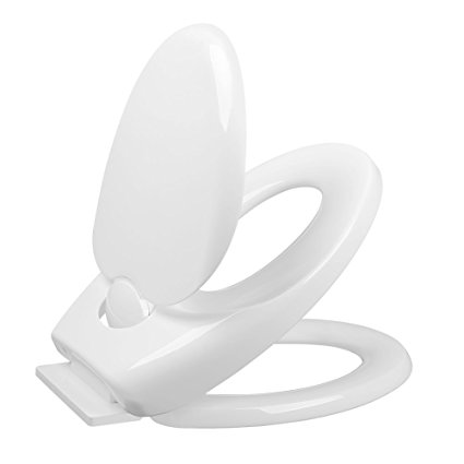 HOMFA Family Toilet Seat with built-in Child Seat for Kids Adult with Soft-Close and Quick-Release Hinges