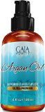 VIRGIN Argan Oil - Large 4oz - Moroccan Variety Best All Natural Moisturizer for Hair Skin Face and Nails Conditioning Anti-Aging Eliminate Dryness Improve Skin Acne Nails and Cuticles
