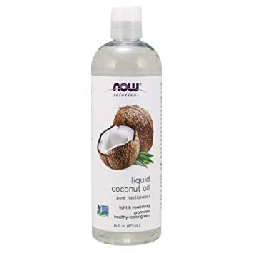 Now Solutions, Liquid Coconut Oil, Light and Nourishing, Promotes Healthy-Looking Skin and Hair_x000D_