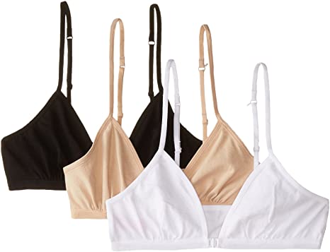 Fruit of the Loom Big Girls' CottonConvertible Bralette(Pack of 3)