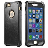 iPhone 6s Case New Trent LV6 Rugged Protective Durable TPU iPhone 6s PU Leather case iPhone 6 and iPhone 6s - Color Black - NOT Compatible with iPhone 6 Plus 55 Inch Screen