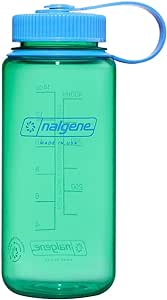 Nalgene Water Bottle - Lightweight Sustain Tritan BPA-Free Shatterproof Bottle for Backpacking, Hiking, Gym, 16 OZ, Wide Mouth, Pastel Green