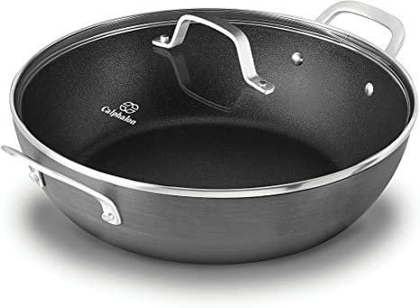 Calphalon 1932442 Classic Nonstick All-Purpose Chef Pan with Cover, 12", Grey