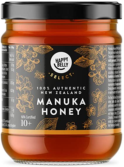 Amazon Brand - Happy Belly Select Manuka Honey 10 , 340gr - MGO 261