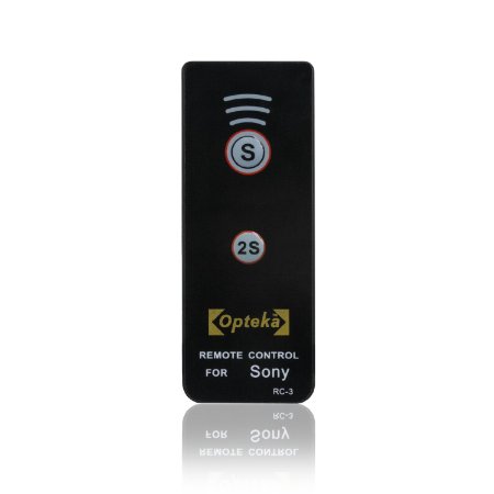 Opteka RC-3 Wireless Remote Control for Sony Alpha A33, A55, A57, A65, A77, A99, NEX-5, NEX-6, NEX-7, A230, A330, A380, A390, A450, A500, A550, A560, A580, A700, A850, A900 (RMT-DSLR1 Replacement)