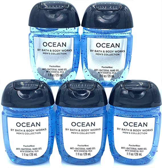 Bath and Body Works OCEAN 5-Pack PocketBac Hand Sanitizers