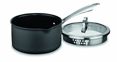 Cuisinart DSA19-18P Dishwasher Safe Hard-Anodized 2-Quart Cook and Pour Saucepan with Cover