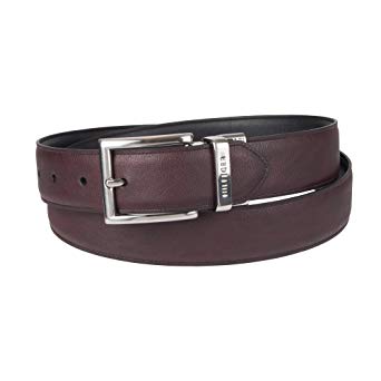 Tommy Hilfiger Men's Dress Reversible Belt with Polished Nickel Buckle