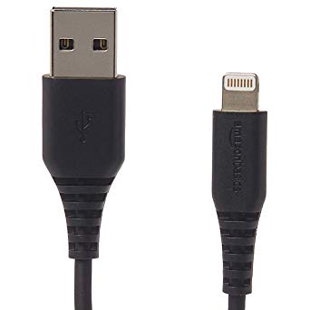 AmazonBasics Lightning to USB A Cable - MFi Certified- 3 Feet (0.9 Meters) - 2 Pack - Black