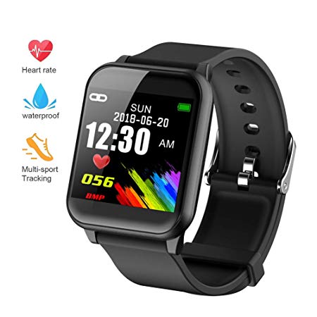 DAWO Fitness Tracker, Waterproof Big Color Screen Activity Tracker with Heart Rate Monitor Watch, Fitness Watch with Calorie Counter Pedometer Sleep Blood Pressure Monitor for Kids Women Men