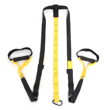 Amzdeal Suspension Trainer Professional Suspension Training Kit Suspension Trainer Straps Suspension Training Door Anchor for Fitness, Strength Training