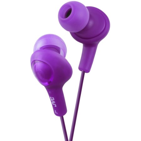 JVC HAFX5V Gumy Plus Inner Ear Headphones (Grape Violet)