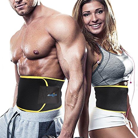 Waist Trimmer Belt, Slimmer Kit, Weight Loss Wrap, Stomach Fat Burner, Low Back and Lumbar Support with Sauna Suit Effect, Best Abdominal Trainer