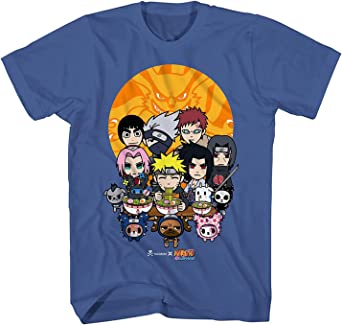 Tokidoki Boys Naruto Shippuden Shirt - Sakura, Kakashi, Naruto, and Sasuke - Boys Naruto T-Shirt