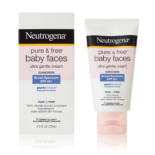 Neutrogena Pure and Free Baby Faces Sunscreen, SPF 45 , 2.5 Ounce