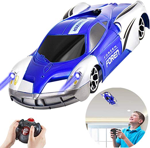 Rc Car Wall Climbing Argohome RC Remote Control Cars Dual Mode 360°Rotating Stunt Rechargeable High Speed Vehicle with LED Lights High Speed Mini Toy Car for Boys Kids Adults Gifts - Blue