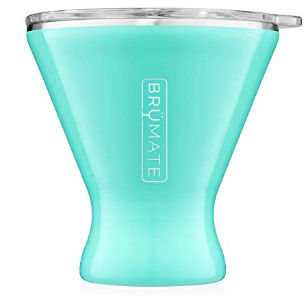 BrüMate MargTini 10oz Martini Margarita Tumbler - Made With Vacuum-Insulated Stainless Steel (Aqua)