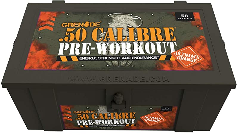 Grenade 50 Calibre Pre-Workout Devastation - Ultimate Orange, 50 Servings, 580 g