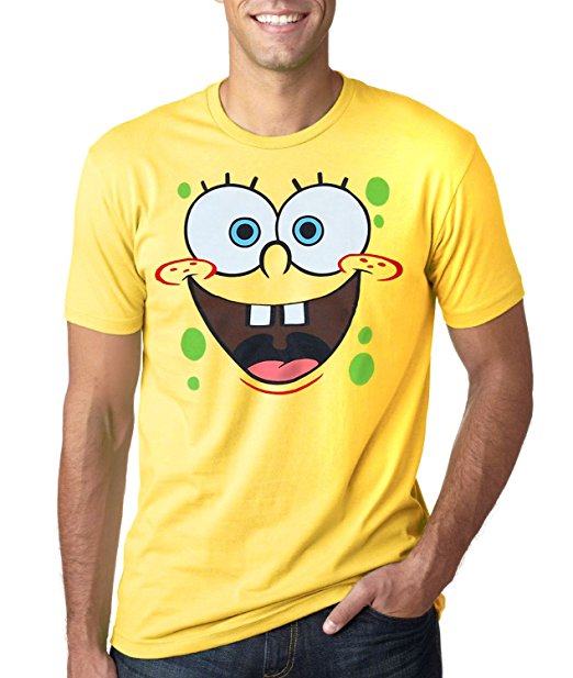 SpongeBob Face Adult T-Shirt