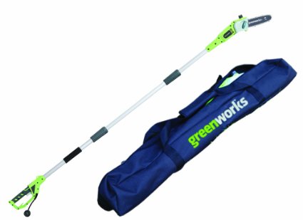 GreenWorks 20192 65 Amp 8-Inch Corded Pole Saw wCase