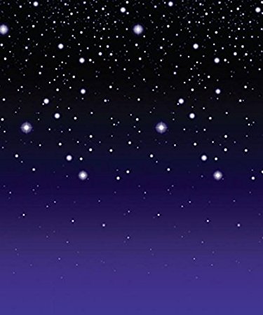 Starry Night Backdrop Party Accessory (1 count) (1/Pkg)