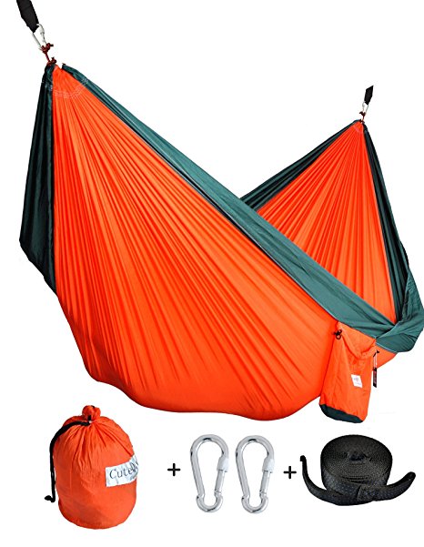 Parachute Camping Hammock with Tree Straps by Cutequeen For Travel Camping,Backpacking,Kayaking