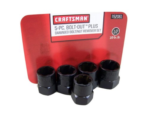 Craftsman Bolt-out 5 Piece Damaged Bolt/Nut Remover Set