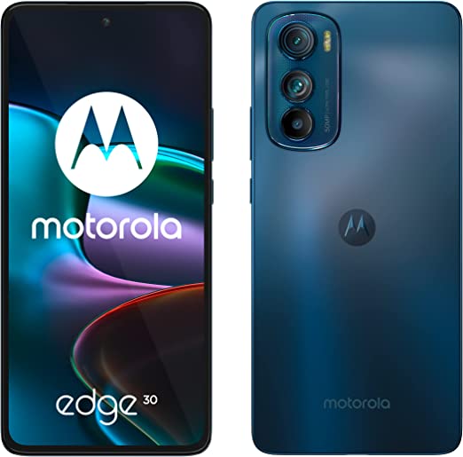 Motorola Edge 30 Dual-Sim 128GB ROM   8GB RAM (GSM only | No CDMA) Factory Unlocked 5G Smartphone (Meteor Grey) - International Version