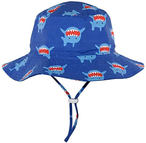 Baby Sun Hat Boy - Toddler Bucket Hat Girls Beach Hat for Kids SPF 50  Protection Adjustable Chin Strap Wide Brim Kids Hat