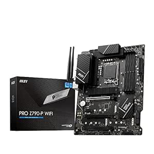 MSI PRO Z790-P WIFI DDR5 Motherboard for 14th/13/12th Generation CPU (LGA1700) ATX Extended Heatsink M.2 Shield Frozr [Intel Z790 Equipped] MB5917