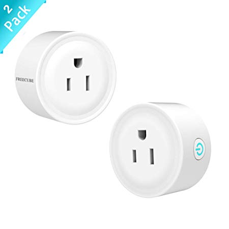 Wifi Smart Plug, Mini Outlet Works With Alexa, Google Home, IFTTT, No Hub Required, FREECUBE Alexa Plug Remote Control Your Home Appliances from Anywhere, ETL Certified, 2.4GHz Network