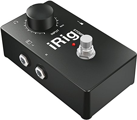 IK Multimedia iRig Stomp pedal-style guitar interface for iOS devices