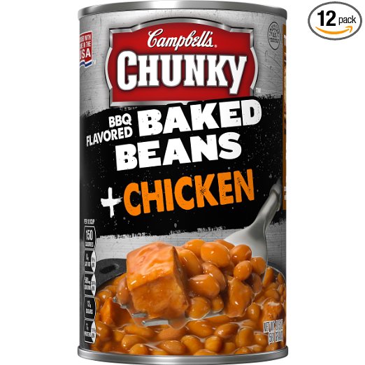 Campbell's Chunky Baked Beans, BBQ Flavored   Chicken, 20.5 Ounce