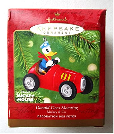 "Donald Goes Motoring" Christmas Ornament 2001